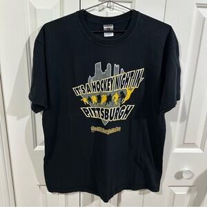 Y2K Jerzees Hockey Night in Pittsburgh Shirt
